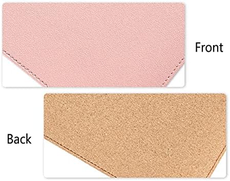 Desk Pad, Natural Cork Leather Dual Sided Desk Mat, Waterproof Desk Mat, PU Leather Mouse Pad, Non-Slip Large Mouse Pad for Office Home - Image 3