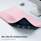 Ospelelf Keyboard Wrist Rest Pad, Comfy Ergonomic Keyboard Stand Riser Holder, Computer Wrist Support Cushion forTyping, Light Pink - Image 5