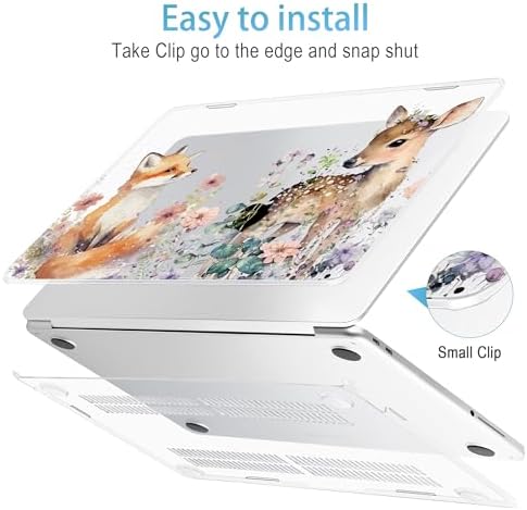 Mektron Case for 2026 MacBook Neo 13-inch A18 Pro chip A3404 Laptop Cover with 13-inch (Diagonal) Liquid Retina Display+ Keyboard Cover+ Screen Protector, Fox and Deer - Image 5