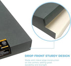 Lineco Museum Archival Storage Box, Drop Front, 17.75x22.75x3 in, Gray - Image 4