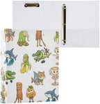 ALAZA Italian Brainrot Meme Pattern 3 Ring Binder 1.5 Inch Three Ring Office Binders w/clipboard & 3 Pockets, Hold 200 Sheets, 1 pc - Image 3