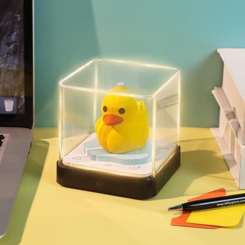 3D Calendar 2027, 3D Memo Pad Art Sticky Notes, Time Piece Calendar 2027, Creative Weekly Notepad with Light, Paper Carving Art Desktop Gift for Christmas Birthday Anniversaries (Yellow Duck 2027) - Image 2
