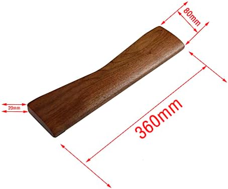 Ergonomic Wooden Wrist Rest Solid Wood Walnut for Keychron Q8 - Image 2