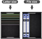 File Organizer Box with Lids, Collapsible File Folder Organizer - Image 4