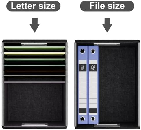 File Organizer Box with Lids, Collapsible File Folder Organizer - Image 4