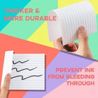 School Supply Boxes | 3x5 White Index Cards (100 ct.) | 100 Pack | Lined in Front, Blank in Back - Image 5