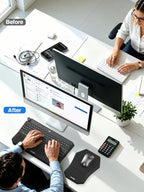 Ergonomic Wrist Rest with Keyboard Stand and Mouse Pad for Easy Typing - Image 6