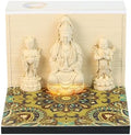 3D Memo Pad, 3D Calendar 2027, Time Piece Calendar, Tear-Off Calendars 2027, 3D Paper Carving Art Memo Pad, Art Carving Sticky Notes for Office Home Gifts Ornaments (Guanyin) by JCSY