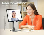 elitehood Aluminum iPad Stand for Desk, Ultra-Stable iPad Holder Stand - Image 2