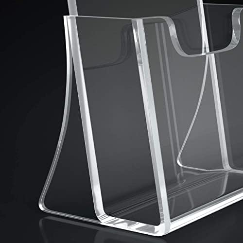 HIIMIEI Brochure Holder 4 x 6 inches, Acrylic Flyer Holder with 6 Pack - Image 6
