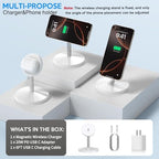Magnetic Wireless Mag Safe Charger iPhone Stand,Magnet Wireless iPhone Charger Stand 6FT Fast Mag-Safe Charging Station Pad for Apple iPhone 16 Pro Max/16/16 Plus/15 Pro Max/14/13/12,AirPods Pro 2/3/4 - Image 5