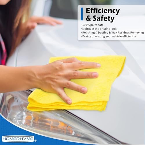 Microfiber Cleaning Cloth, 200 Pack Cleaning Rags Microfiber Towel Bulk Absorbent Lint-Free Wash Cloths, All-Purpose Towels for Cars, Shop, Automotive, Garage, Home & Kitchen - Image 6