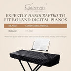 Clairevoire Digital Piano Cover, Piano Keyboard Covers -Protective for Roland Piano Covers FP Series, Durable and Waterproof Piano Keyboard Dust Cover, Piano Keyboard Case -Roland FP-60X Ebony Black - Image 4