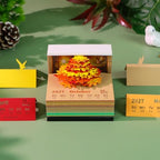3D Calendar 2027, Unique 3D Memo Pad Tear Away Time Piece Calendar, Fun DIY Paper Carving Art 3D Desk Calendar Gift for Christmas, New Year (Phoenix Perched Wutong) - Image 4