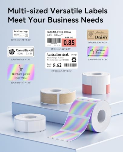 NIIMBOT M2/M3 Thermal Transfer Label 3 Rolls, Only for M2/M3 Label Maker - Image 7