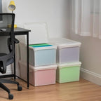 IRIS USA 4-Pack Snap File Box with Locking Lid, Black - Image 6