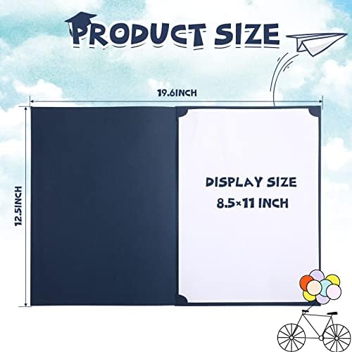 Fainne 80 Pcs 80 Pieces Certificate Holders Diploma Holder, Navy Blue - Image 2