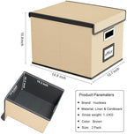 File Organizer Box with Lids, Collapsible File Folder Organizer - Image 6