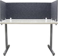 OBEX Panel Desk Mounted PET Privacy Screen, 18" x 30", Shadow by OBEX