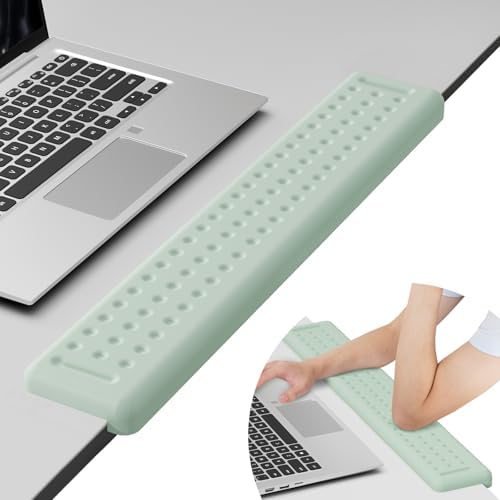Leolee L-Shaped Desk Long Wrist Rest Elbow 60CM, Pale Green Arm Rest Desk by Leolee