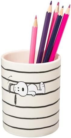 Grupo Erik Snoopy Pen Holder | Desk Organizer, Accessories | Pencil Pot, Stationery | Snoopy Gifts, Mug - Image 3