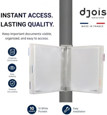 tarifold Wall Mount Reference System, 10 Pockets, Expandable, White - Image 2