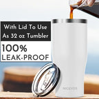 Universal Iced Coffee Sleeve - Insulated Double Wall Reusable Stainless Steel Holder Sleeves Insulator for Cold Drinks Fits Small Medium Large To Go Cups Gifts for Men Women Him Her (White) - Image 3