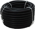 Flexible Polyethylene HDPE Non-Split Corrugated Wire Loom Tubing (Black, 1" Dia. x 100 ft) by HydroMaxx