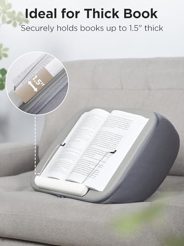 InnoGear Lap Beanbag Book Pillow Stand for Hands Free Reading in Bed Sofa - Image 5
