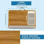 LAPGEAR Home Office Pro Lap Desk – Oak Woodgrain, Fits 15.6” Laptops - Image 5