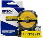Epson LABELWORKS 211STBYPX Heat Shrink Tube - Black on Yellow - 11mm - Image 5