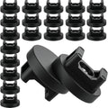 Yookeer 20 Pcs Magnetic Zip Tie Mount Cable Clips Black, 31 mm by Yookeer
