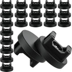 Yookeer 20 Pcs Magnetic Zip Tie Mount Cable Clips Black, 31 mm by Yookeer