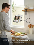 Lamicall Gooseneck Tablet Holder for Bed, Unique Tapered Flexible Arm - Image 6