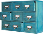 Apothecary Drawers Apothecary Cabinet with Drawers, Blue by PACKGILO