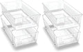 madesmart 2 Tier Organizer, Multi-Purpose Slide-Out Storage Baskets with Handles, Pack of 2, Plastic, Clear by madesmart%C2%AE