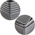 Aebeky A4 Size Plastic Paper Storage Trays,Desktop File Organizer Baskets,6-Packs (Grey) - Image 3