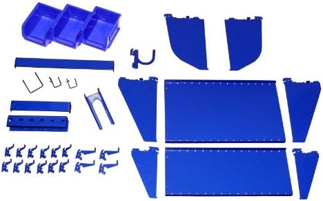 Wall Control Slotted Tool Board Workstation Accessory Kit Pegboard and Slotted Tool Board – Blue by Wall+Control