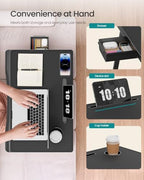SONGMICS Foldable Lap Desk, Portable Bed Desk Table Tray w/Cup Holder Tray - Image 6