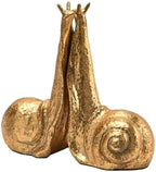 Creative Co-Op Decorative Distressed Cast Metal Snail Bookends, Gold by Unknown