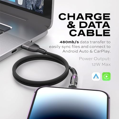 Statik PowerPivot 90° USB-A to iProduct Right Angle Cable, 12W - Image 6