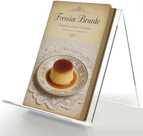 8.5x11 Clear Acrylic Book Stand Easel for Cookbook, Tablet & Vinyl by Unknown