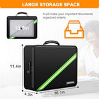 Noiposi 5200℉ Fireproof Document Box with Lock 16.1"x11.4"x4.3" - Image 6