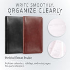Gallery Leather Pocket Weekly Planner 2026-2027 Tremont Atlantic - Image 3