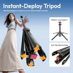 ULANZI MT44M Auto Open Magnetic Phone Tripod, 59" Selfie Stick with Remote - Image 2