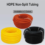 Flexible Polyethylene HDPE Non-Split Corrugated Wire Loom Tubing (Orange, 1/2" Dia. x 100 ft) - Image 4