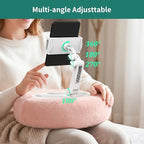 HomeMount Stable Tablet & Kindle Pillow Stand with Snack Tray, Pink - Image 3