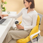 LYFJMUS ﻿Desk Chair Cushion High Back Soft Pink Plush Office Chair Cushion Non-Slip Rocking Seat Pads with Arms for Office Dining Gaming Chairs - Image 6
