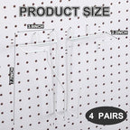 Wonderjune 4 Pcs Expandable Literature Display for Pegboard, White - Image 3