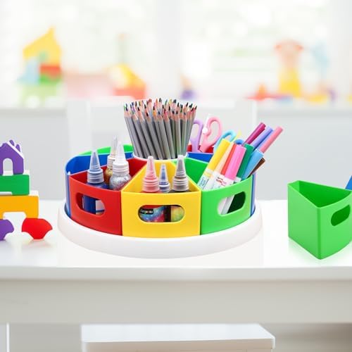 MeCids Rotating Desk Organizer Kids Art Supply Storage and Organization - Image 2